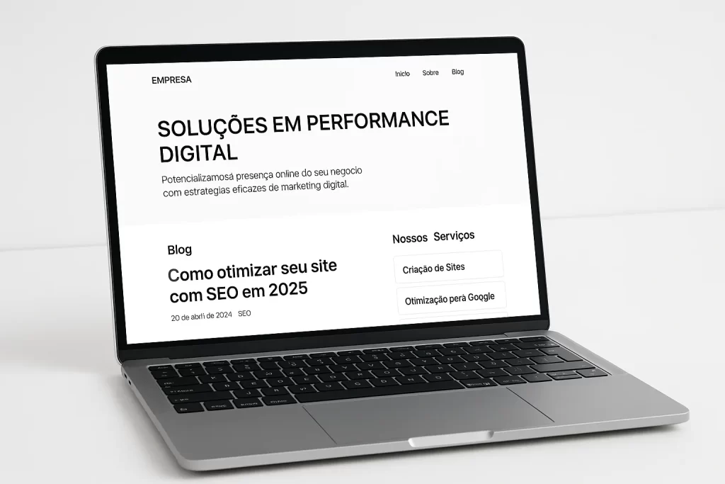 Site profissional com SEO técnico