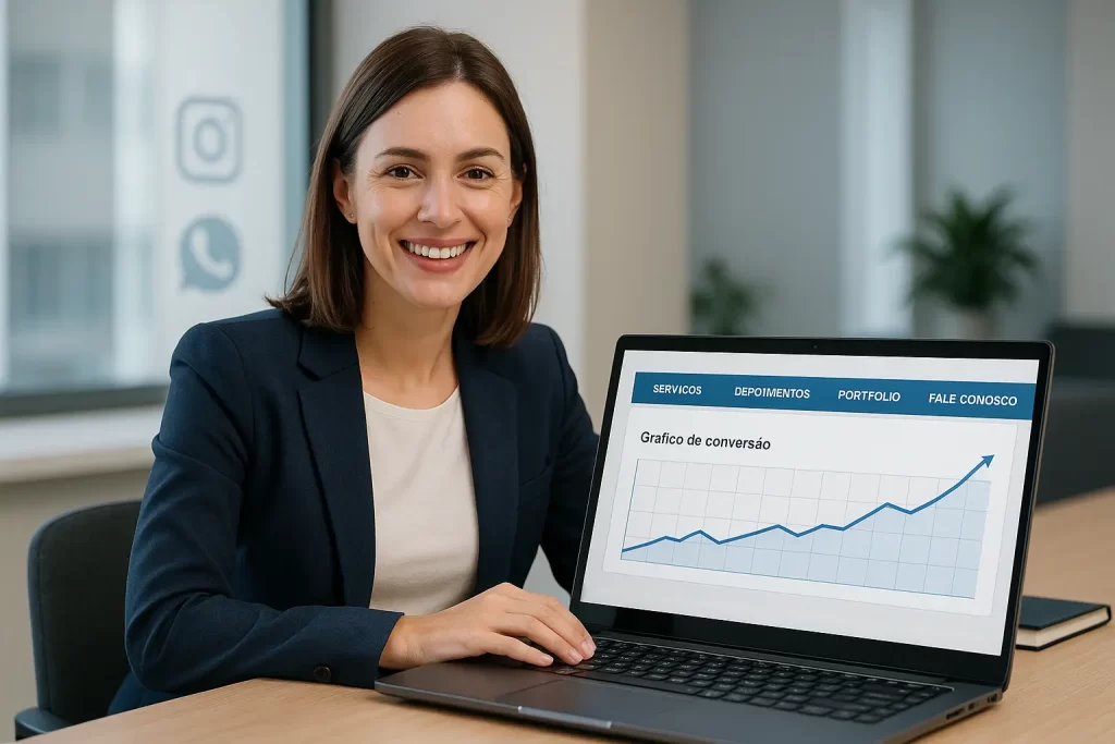 site moderno como ferramenta de autoridade