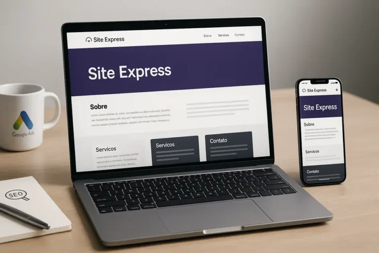 site express responsivo wordpress otimizado para SEO e conversão